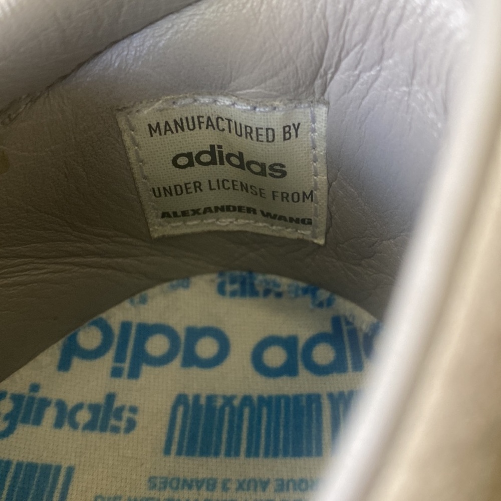 Alexander Wang x Adidas light taupe suede with black laces and accents. - Picture 4 of 9